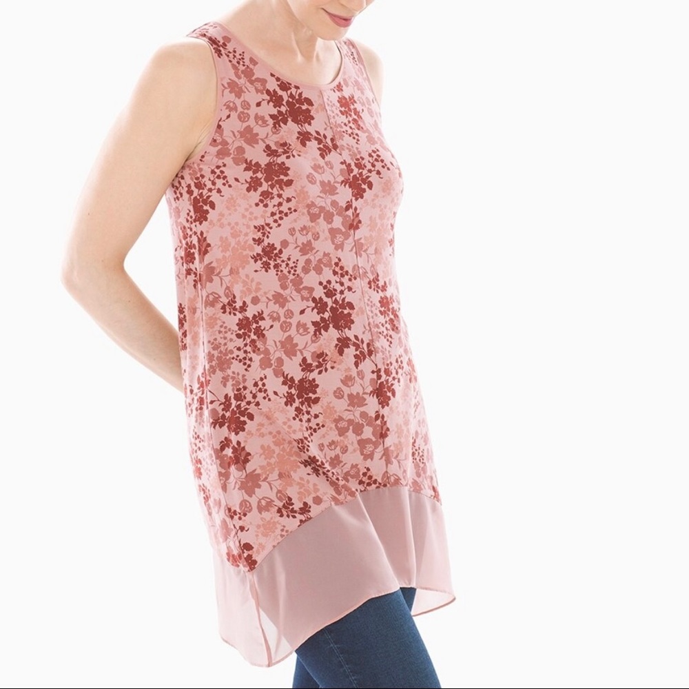 Soma Floral Sleeveless Tunic NWT Sz M